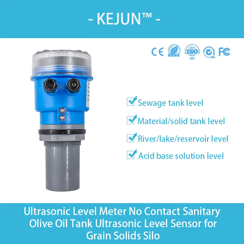 0-5V 0-10V Ultrasonic Level Sensor 10m Wireless Ultrasonic lpg Level Meter Ammonia Water Alcohol Liquid Tank Level Indicator