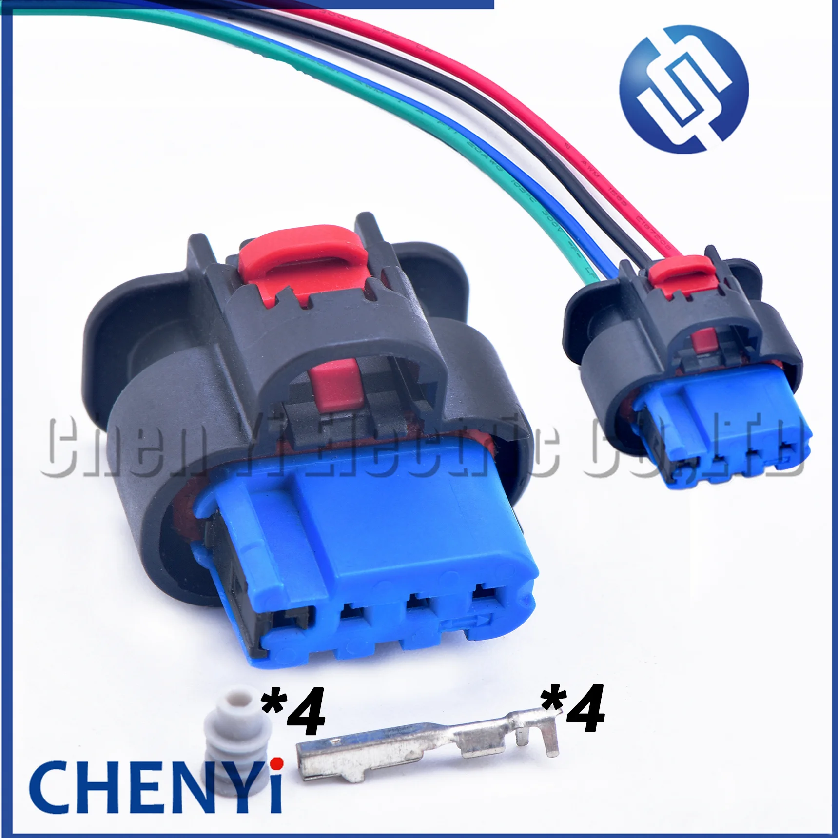 4 Pin car Ignition Coil High Voltage Package Plug Connector Wire Harness For Rover Hyundai Sonata Tucson 1-2296696-1 1-2203773-1