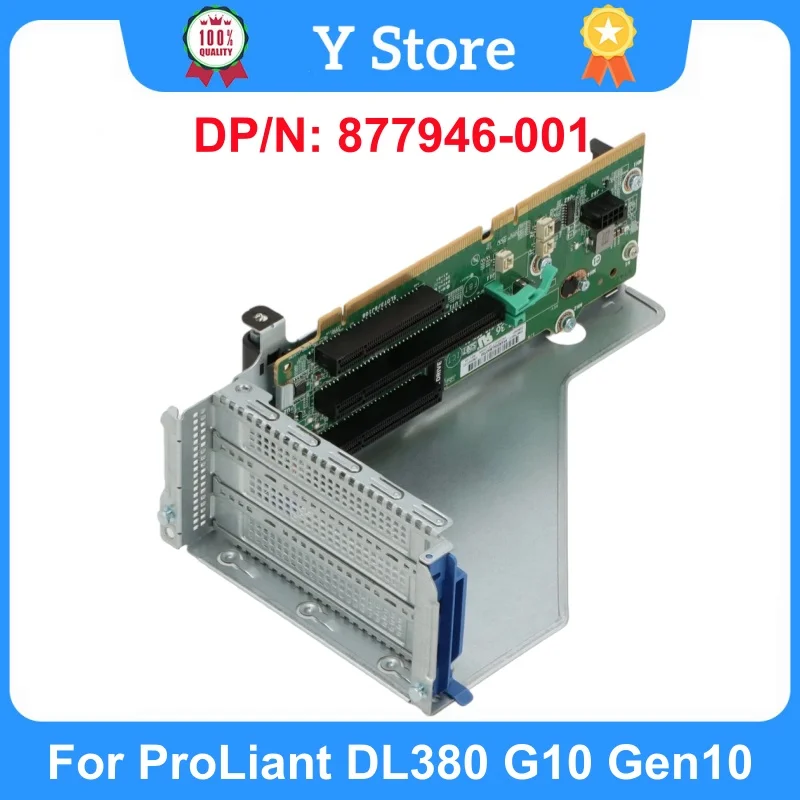 

Y Store For ProLiant DL380 G10 Gen10 Server 2X8 X16 M.2 Riser PCI-e Expansion Card 877946-001 809461-001 Riser Board Secondary