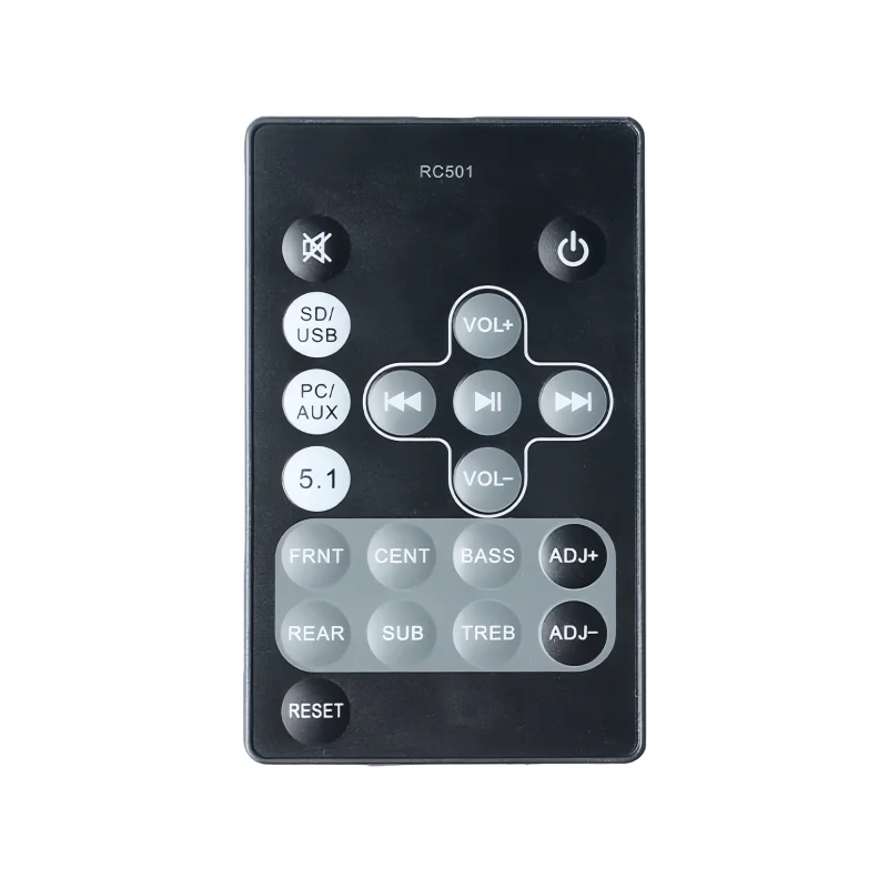 Edifier R501TIII RC501T3 Compatible Replacement Remote Control Black 5.1 Sound System Universal Remote for BRITZ BR-5100-T3