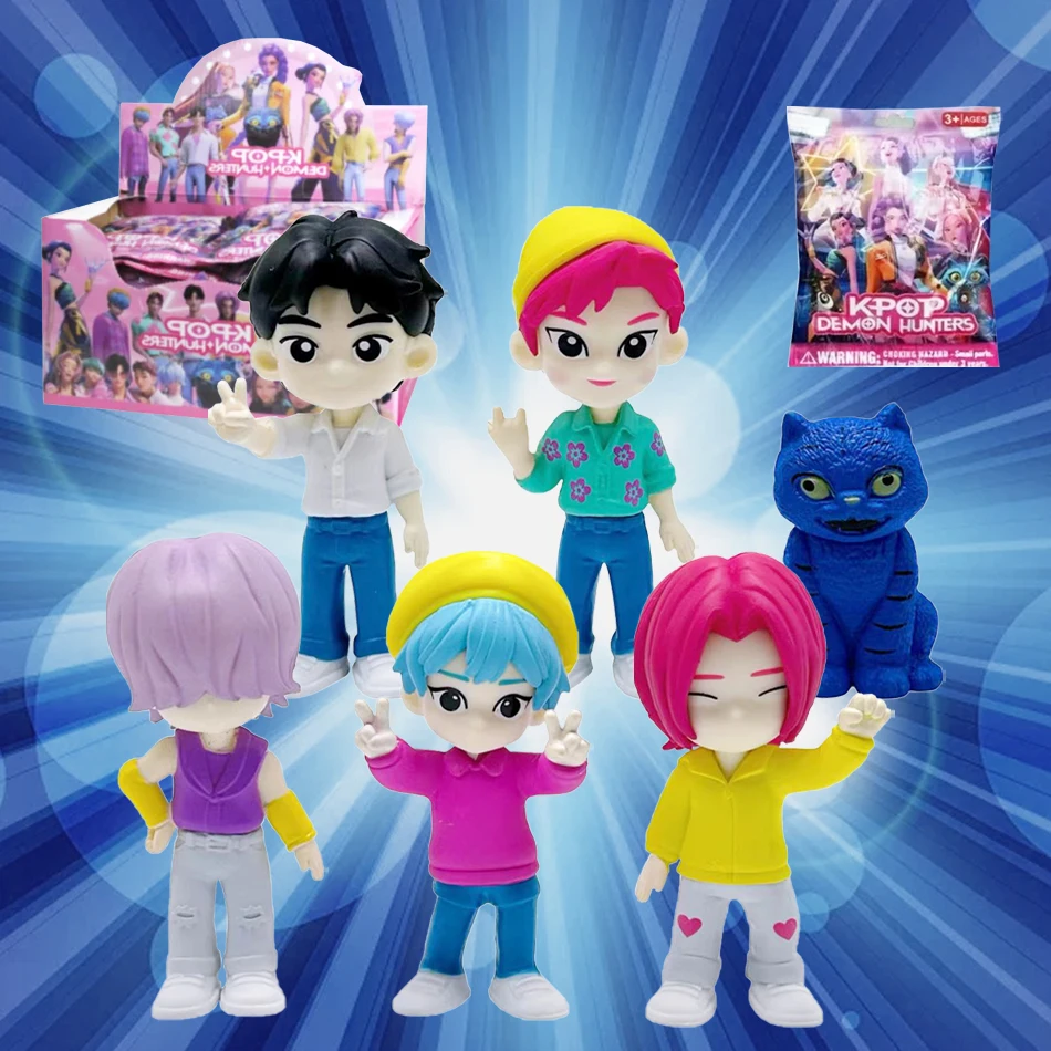 

Anime K-pop Demon Hunters series Figure bag Tiger Figurine Toy Desk Decoration Statues Ornament Halloween Christmas Kid Gifts