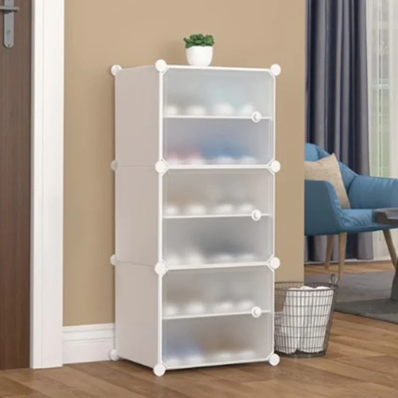 #Throne Designs Shoe Cabinet Transparent Dust Proof New Living Room Shoe Cabinet Display Study Creative Zapatero Hotel Furniture