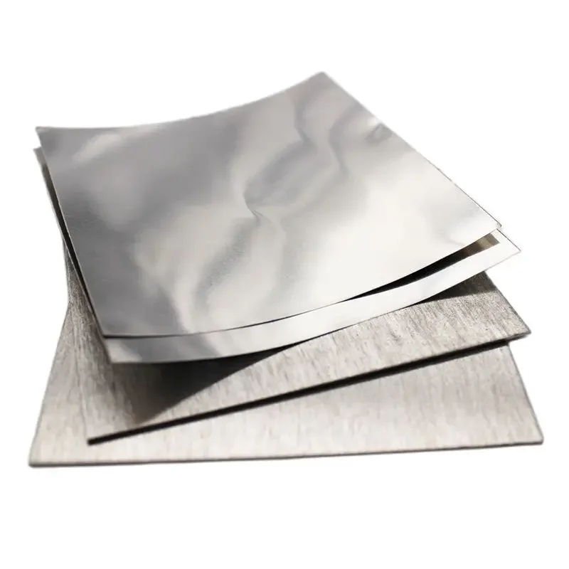 Pure Zinc Sheet Plate Metal Foil Sheet 0.01mm To 6mm Thickness