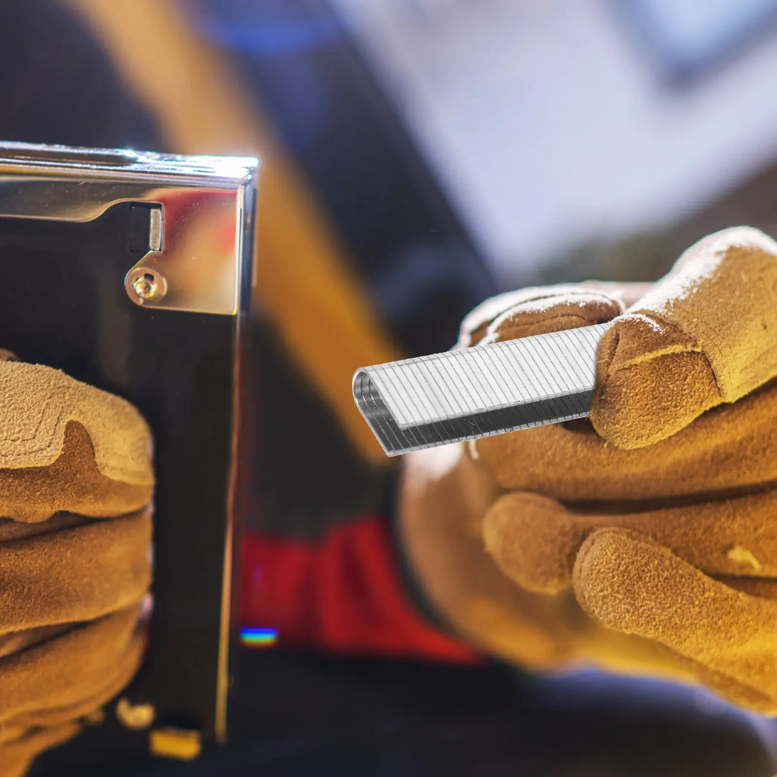 

1000 шт. U-образных пневматических скоб для деревообработки, сверхмощные металлические скобы, совместимые с электрическими пневматическими степлерами, для плинтусов