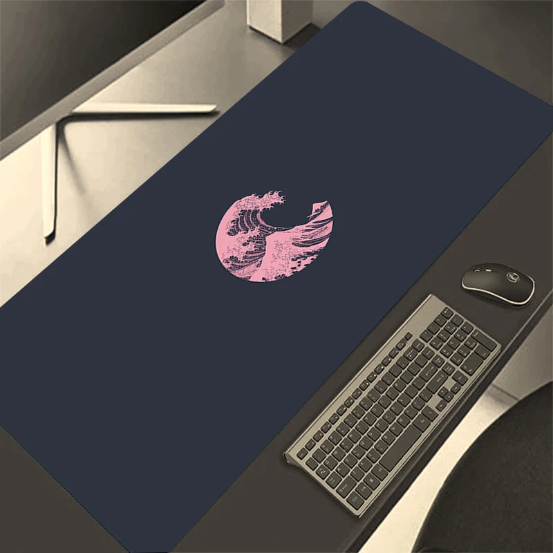 Mouse Pad Waterproof Large Gamer Mousepad Japan Great Wave Off Keyboard XXL Mouse Mat Pc Accessories Rubber Deskmat Table Mats