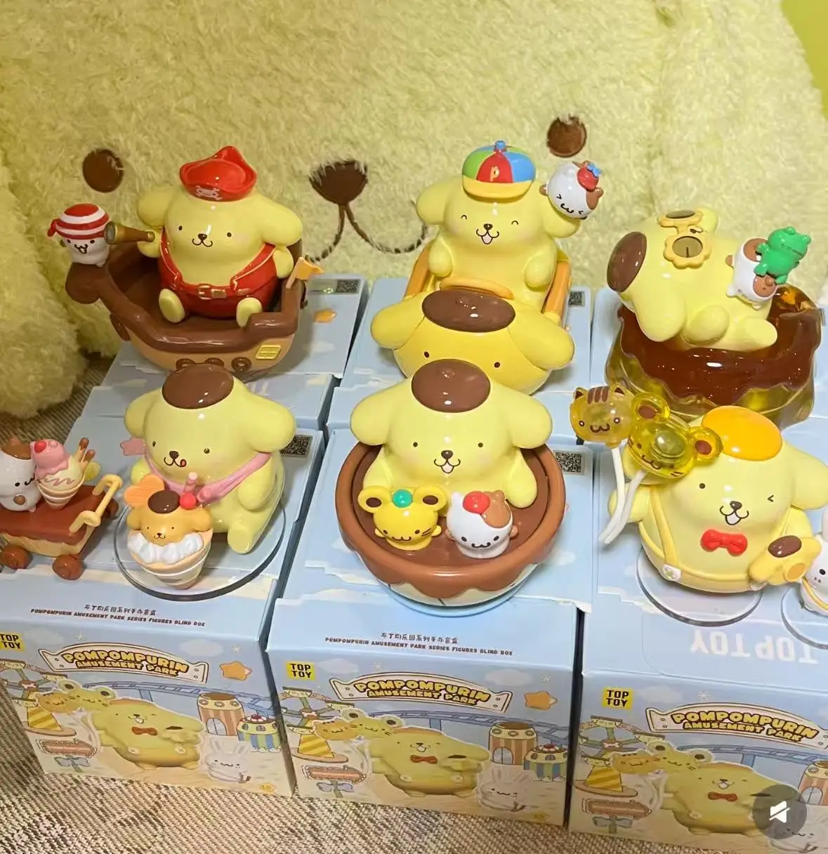 ของแท้ TOPTOY ซานริโอ ปอมปอมปูริน พาร์ค บลายด์บ็อกซ์ ของเล่นสุดฮิต ตุ๊กตาตั้งโต๊ะน่ารัก ของสะสม ตุ๊กตา ของขวัญวันเกิดสำหรับเด็กผู้หญิง