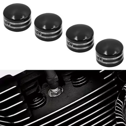 4Pcs Motorcycle Spark Plug Cover Head Bolt Caps For Harley Sportster XL 883 1200 48 Twin Cam Touring 1999-2017 Spark Plug Cover