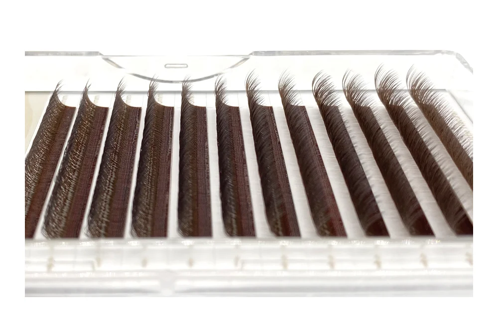 NATUHANA W-Form Vorgefertigte Wimpernfächer 3D 4D 5D 6D C/D Curl 8-14mm Gemischt 5 Trays/Lot Weiche PBT Volumen-Cluster-Extensions – Detail 16