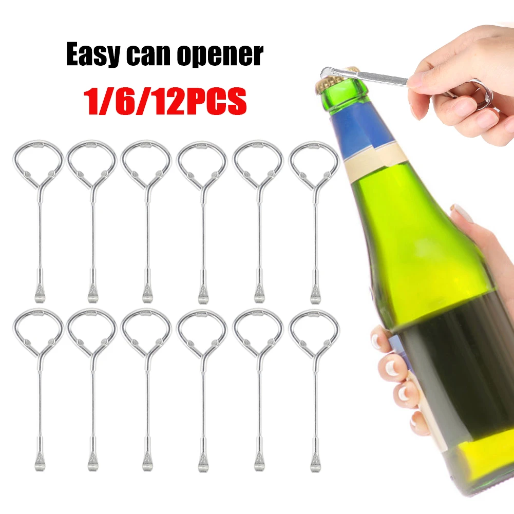 1/12PCSPortable Jar Can Opener Screwdriver Alloy Steel Soda Beer Bottle Gripper Tools Paint Bucket Screen Opener Kitchen Tools