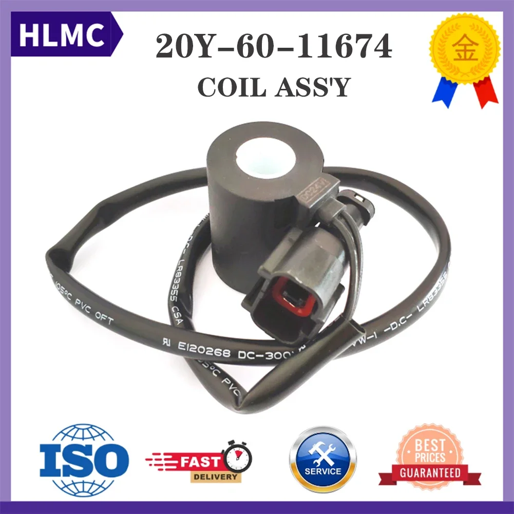 

PC200-5 PC200-6 Катушка электромагнитного клапана 6D102 Электромагнитная катушка 20Y-60-11674 20Y-60-11713 20Y-60-11672 20Y-60-11673 20Y-60-11670