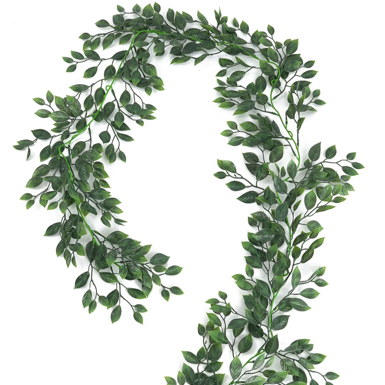 

1pc Green Foliage Vine Artificial plant Hot sales Christmas Wedding outdoor garden arch wreath wall Home Festival DIY Decoration