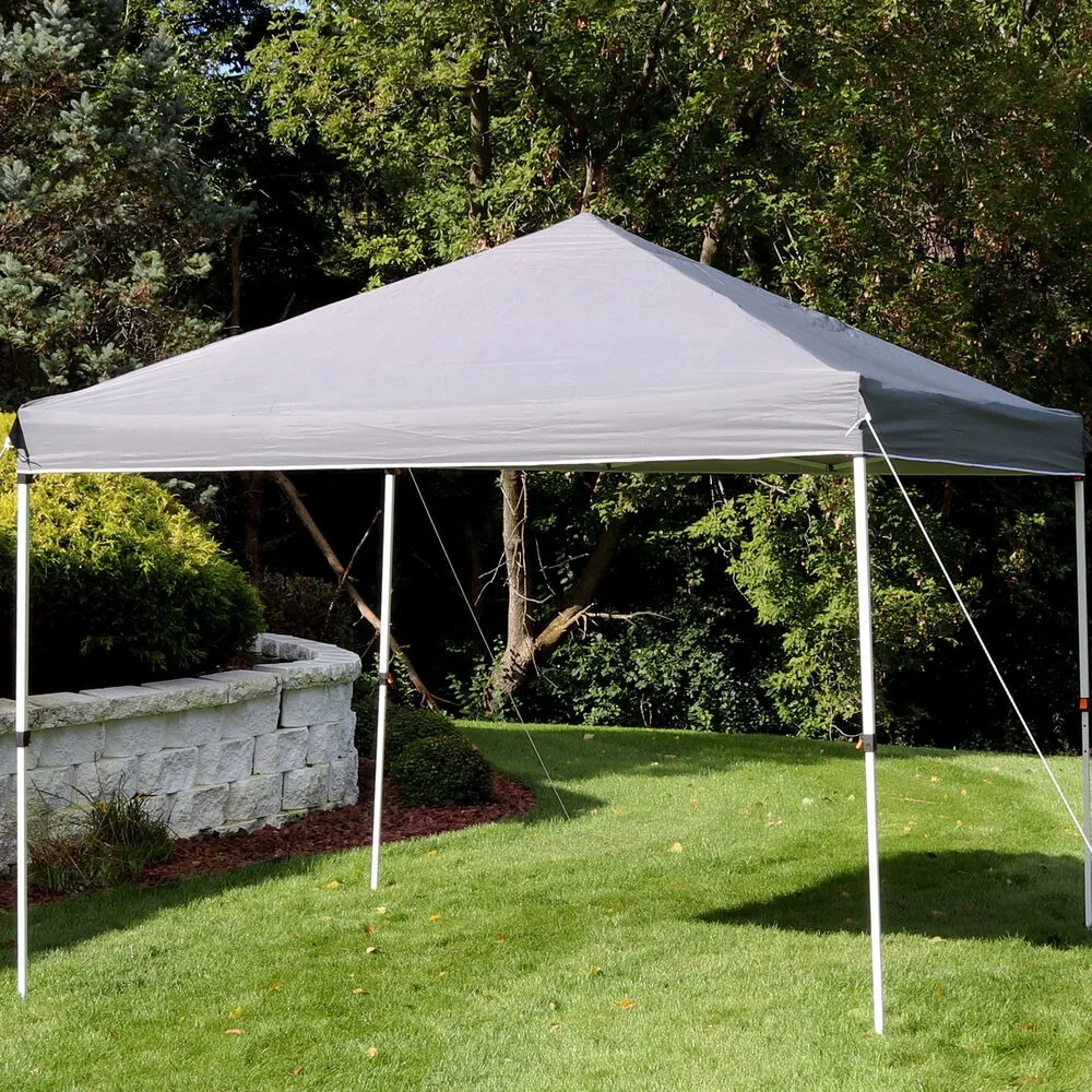 Pop-Up Canopy 10 x 10 ft Standard 150D z tkaniny Oxford - szary