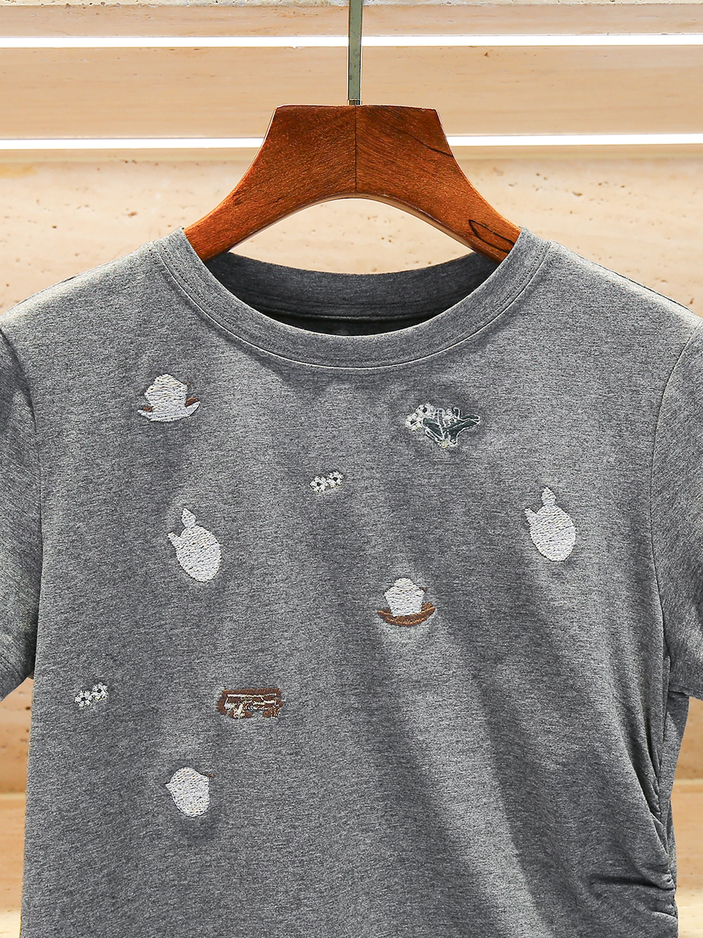 

Футболка премиум-класса из хлопка ort Sve с вышивкой и завязками, летний облегающий женский топ из чистого хлопка для поездок на работу