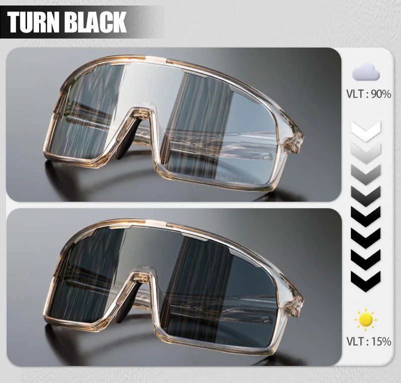 SCVCN Photochrome Sonnenbrille Cycl Männer UV400 Brillen Sport MTB Outdoor Brille Fahrrad UV400 Frauen Radfahren Gläser Sonnenbrille – Detail 4