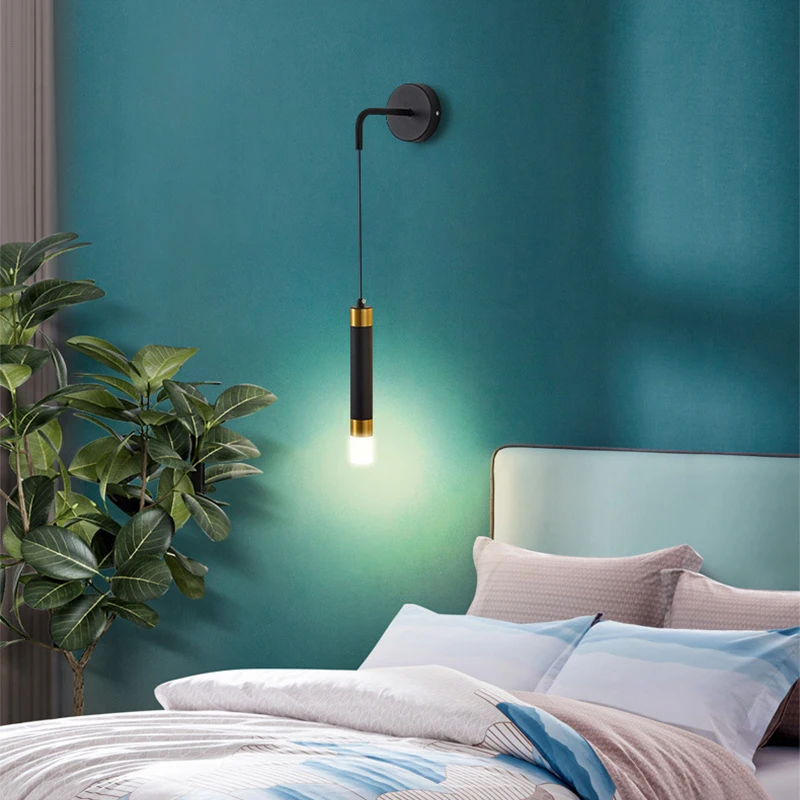 Lámpara LED de pared nórdica 2 en 1, candelabros y focos, iluminación interior, decoración del hogar, sala de estar y dormitorio, 5W, 3W
