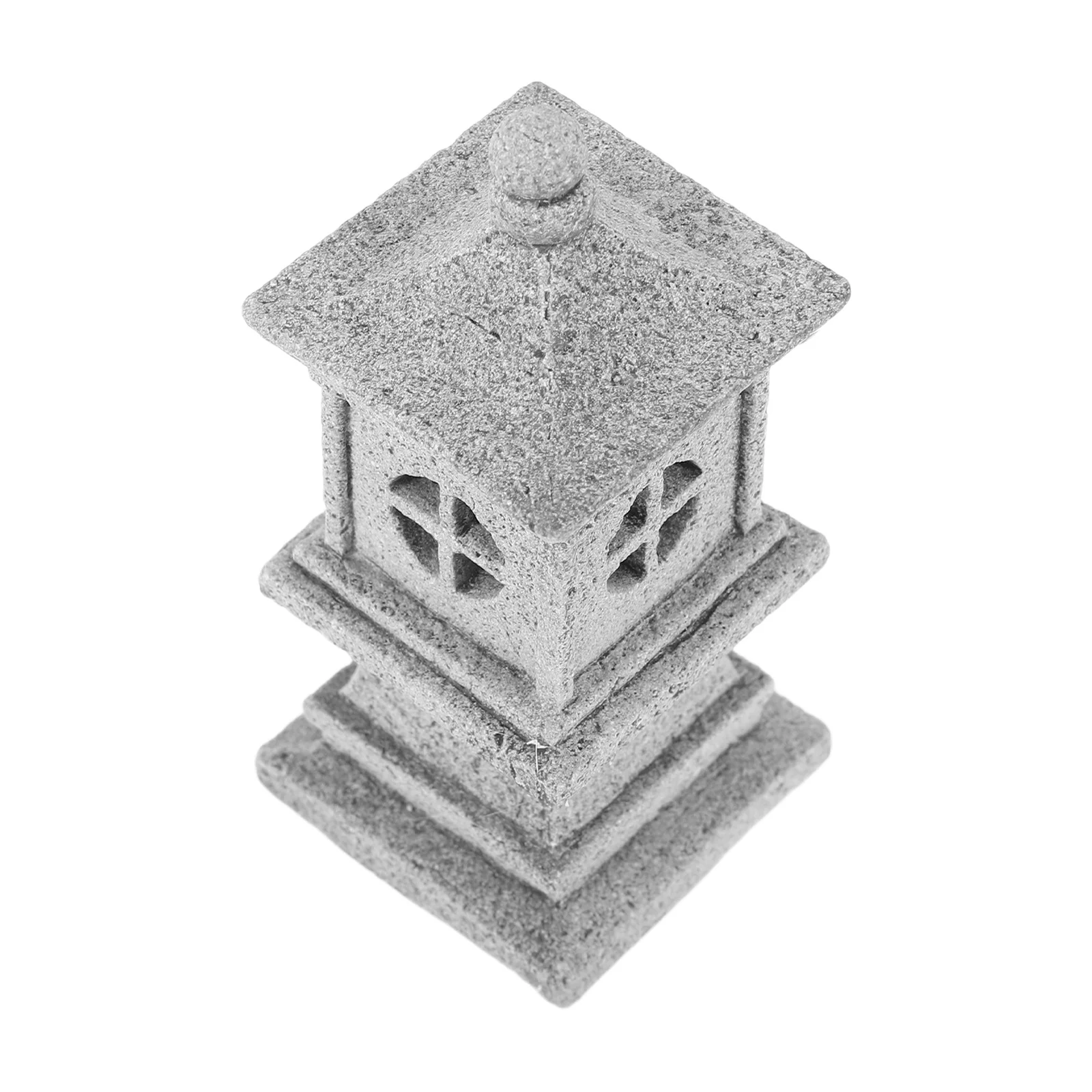 تمثال فانوس حجر مصغر معبد الحجر الرملي زن حديقة بونساي المشهد الصغير ديكور خارجي ضوء حبة إدراج