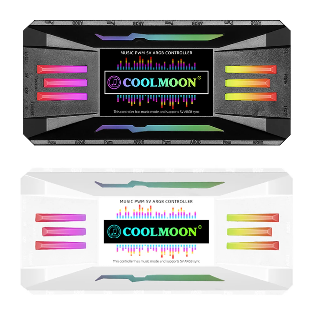 

ARGB Controller Replacement PWM Intelligent Temperature Control 4 Pin PWM 5V 3 Pin Cooling Fan Wireless Remote Control