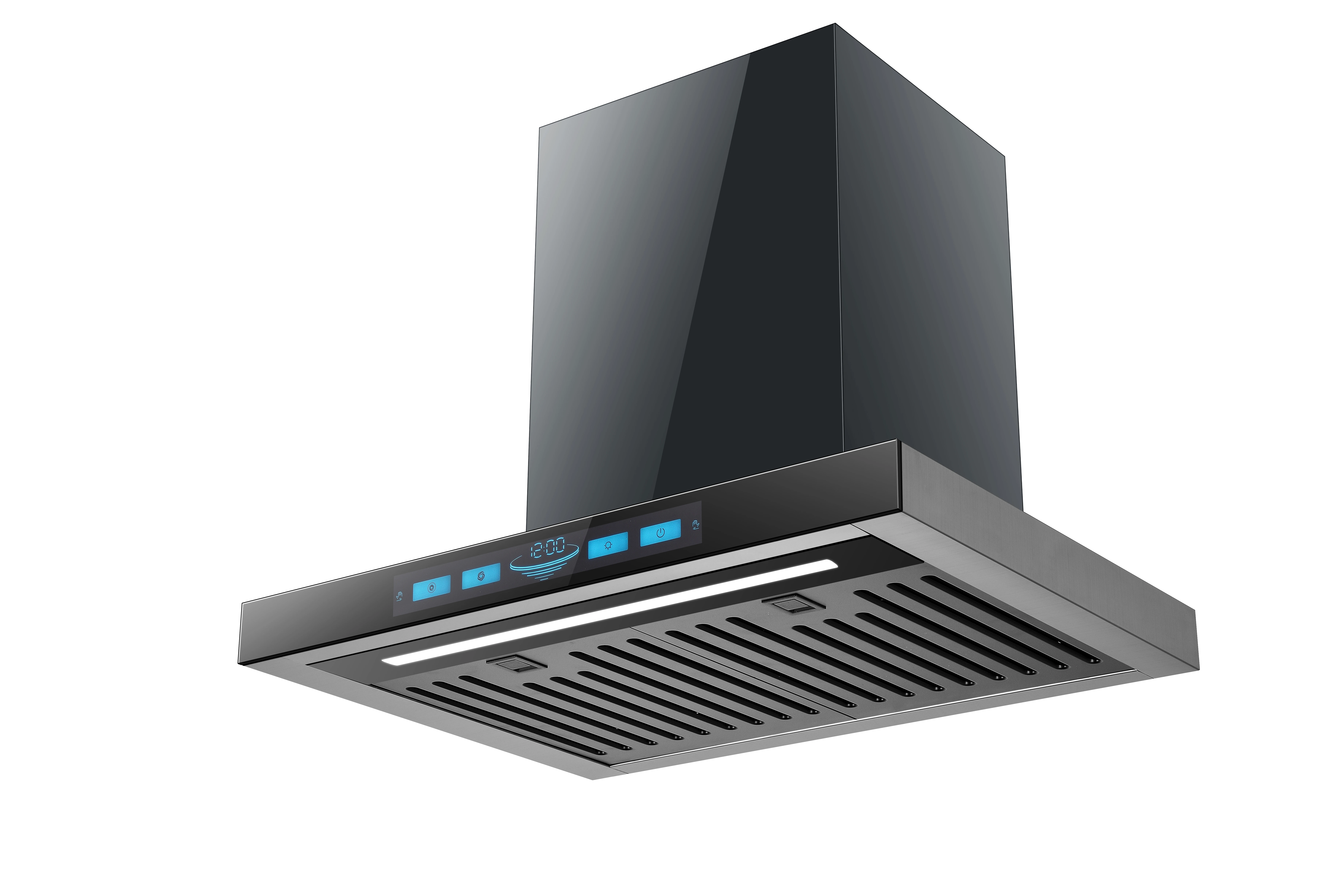 شفاط الطباخ العمودي، شفاط المطبخ العادم من الفولاذ المقاوم للصدأ المثبت على الحائط