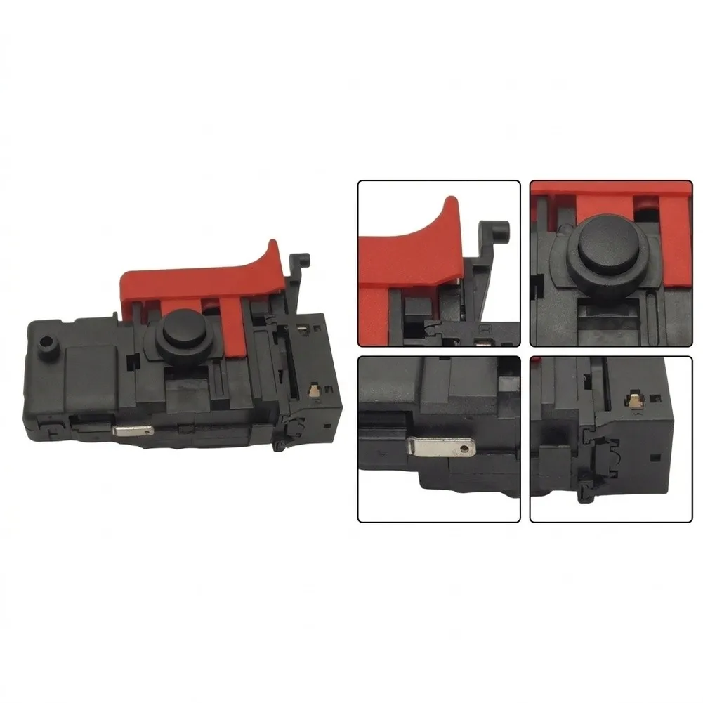 Hammer Drill Button Electric Hammer Switch For Concrete Breaking Black Finish Ergonomic Design Easy Installation