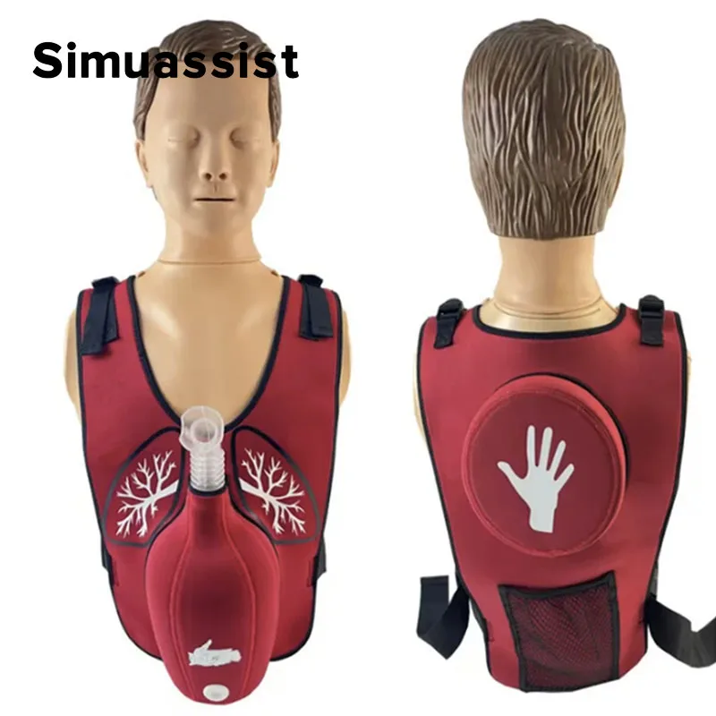First Aid Anti Choking Obstruction Trainer Vest Heimlik Practice Training Model Education for Nurse&Student First Aid Teaching
