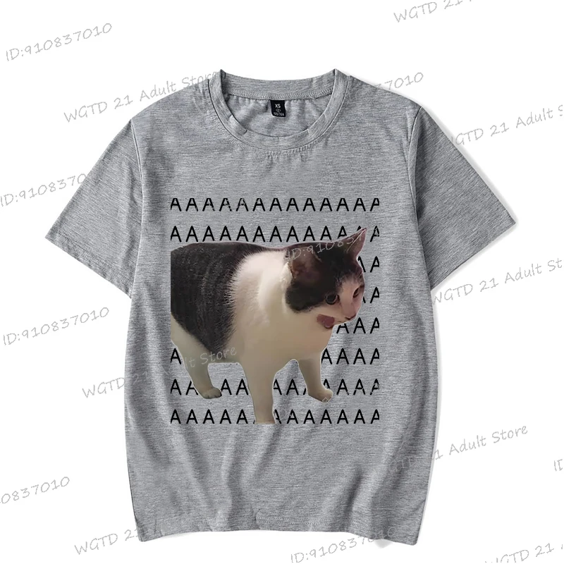 مضحك AAA القط ثلاثية الأبعاد طباعة الرجال تي شيرت غير رسمي Harajuku الهبي ميمي الحيوان الشارع الشهير الجولة الرقبة النساء الرجال موضة القط تي شيرت