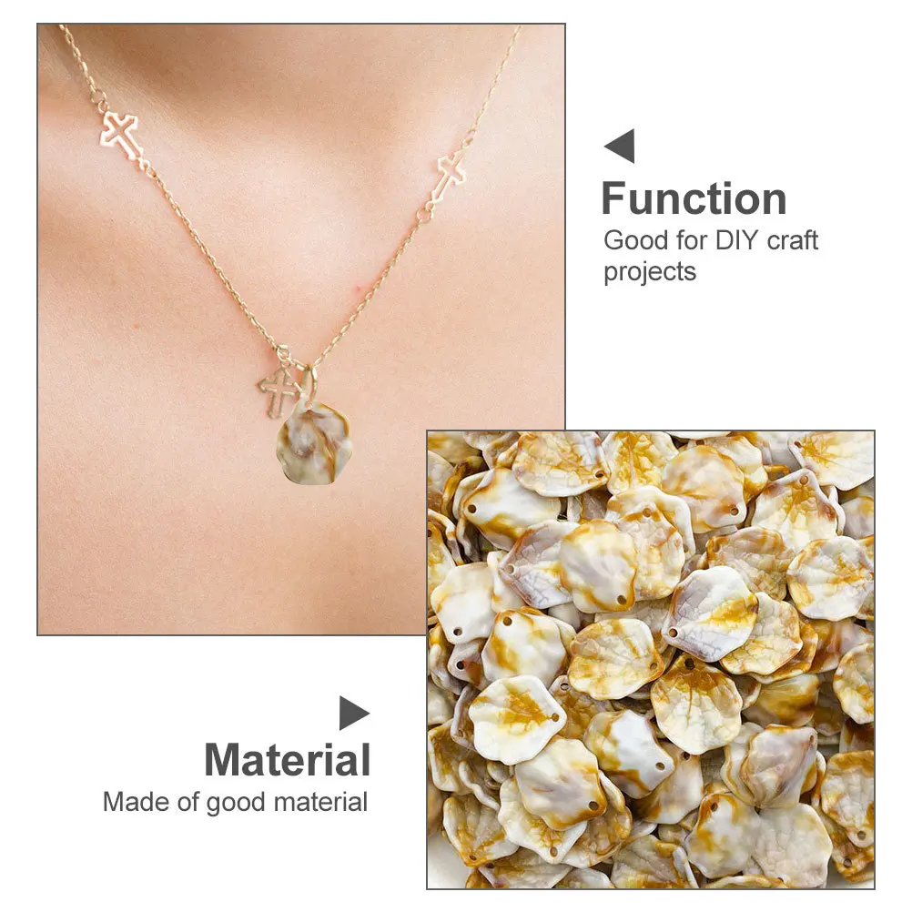 

100Pcs Ocean Theme Jewelry Making Charms Shell Pendants Lightweight Creative DIY Craft Supplies for Necklaces Bracelets