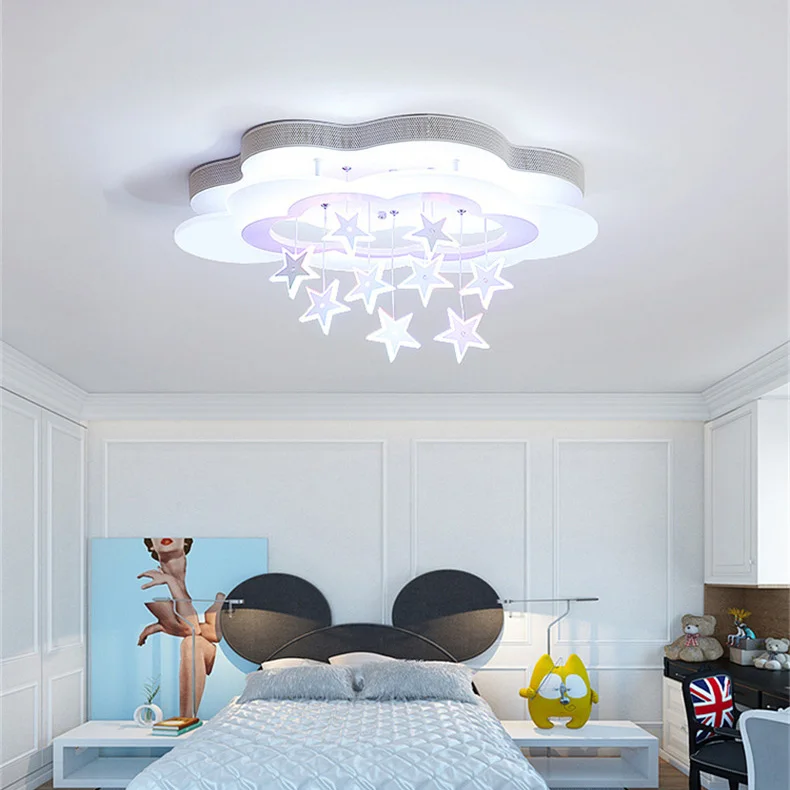 Современные светодиодные красочные детские лампы для спальни с дистанционным управлением облачные светодиодные фонари