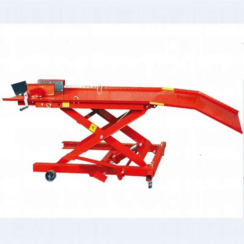 Lifting tools 800 lbs Hydraulic scissors Motorcycle lifts Heavy duty motorcycle workshop and garage lift ramps