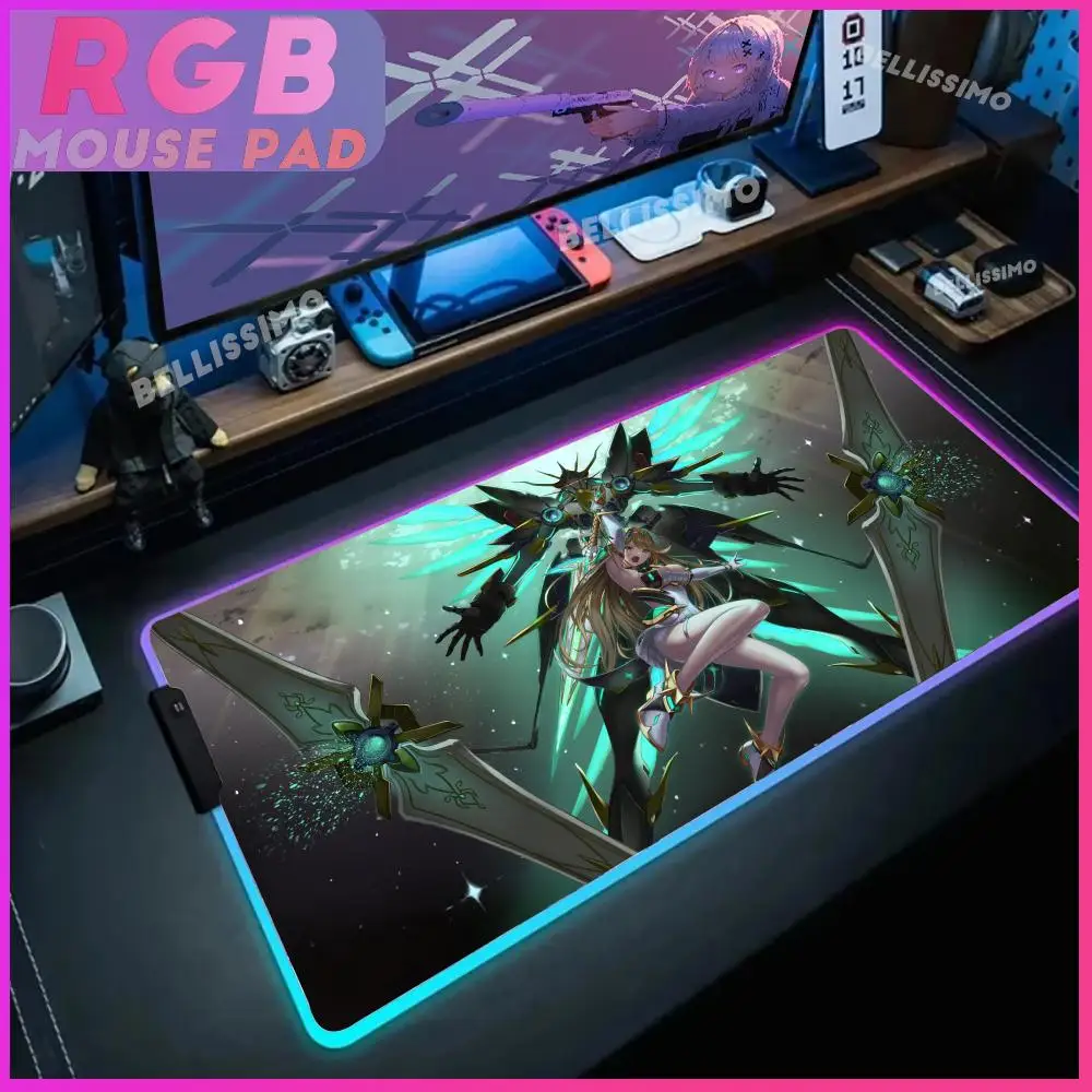 

X_xenoblade C_chronicles Mouse Pad RGB Gaming desk accessories Mouse Pad Mousepad Large Cool Mause pc gaming Pad Keyboard Desk G