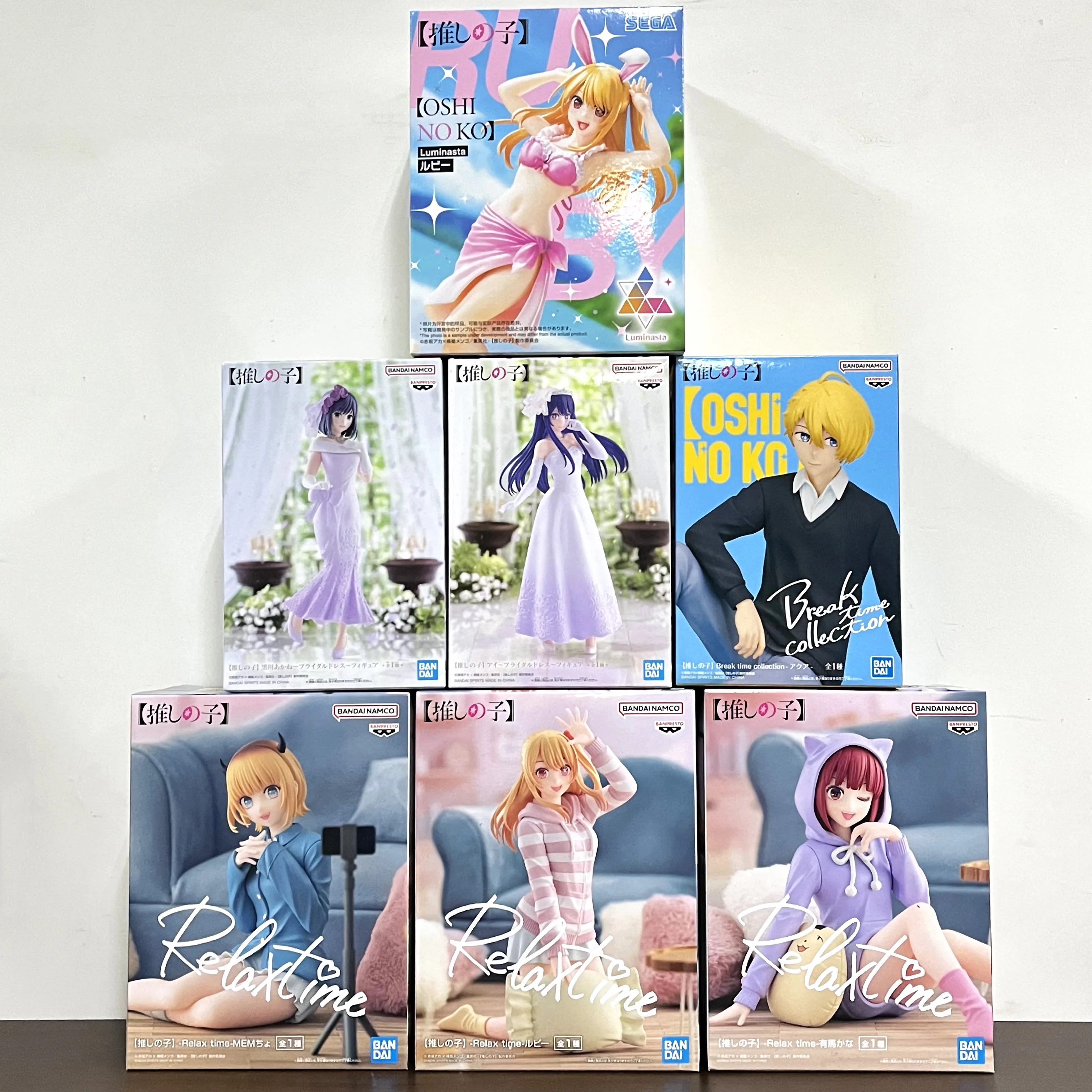 Original OSHI NO KO Hoshino Rubii Hoshino Akuamarin Arima Kana ‌‌MEM Kurokawa Akane Anime Figure Toys Action Figurine PVC Model