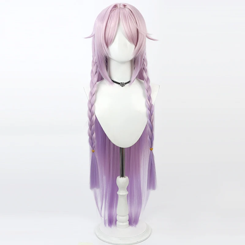 Genshin Impact Citlali Cosplay Wig Long Pink Purple Heat Resistant Synthetic Hair Halloween Party Role Play + Wig Cap