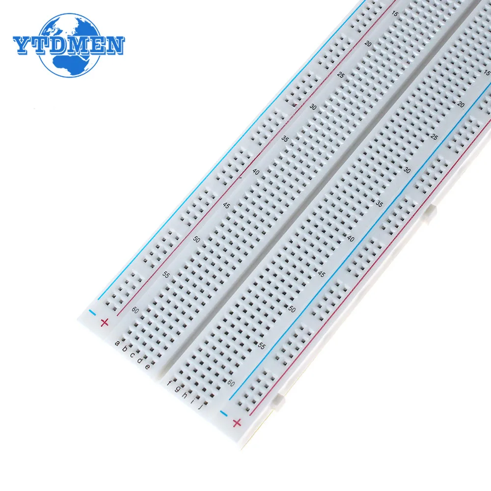 1PCS MB102 Breadboard 830 Holes Solderless PCB Board Test Experiment Board DIY Electronic, for Arduino