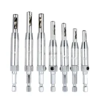 1Set Center Drill Bit Doors Self Centering Hinge Tapper Core Drill Bit Set Hole Puncher Woodworking Tools 5/64\