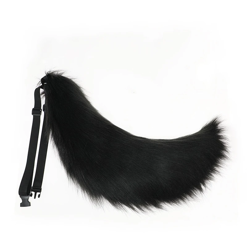 Oversize pele do falso raposa cauda halloween lobisomem cauda cosplay acessórios de fantasia para mulheres homens adolescentes meninas 70cm