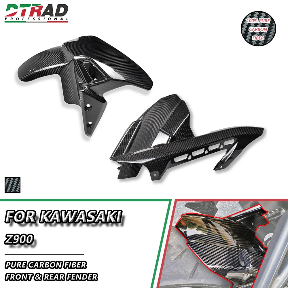 

Front Rear Fender Chain Guard For KAWASAKI Z900 2016+ Carbon Fiber Hugger Mudguard Guard Modified Part Motorcycle Accessories