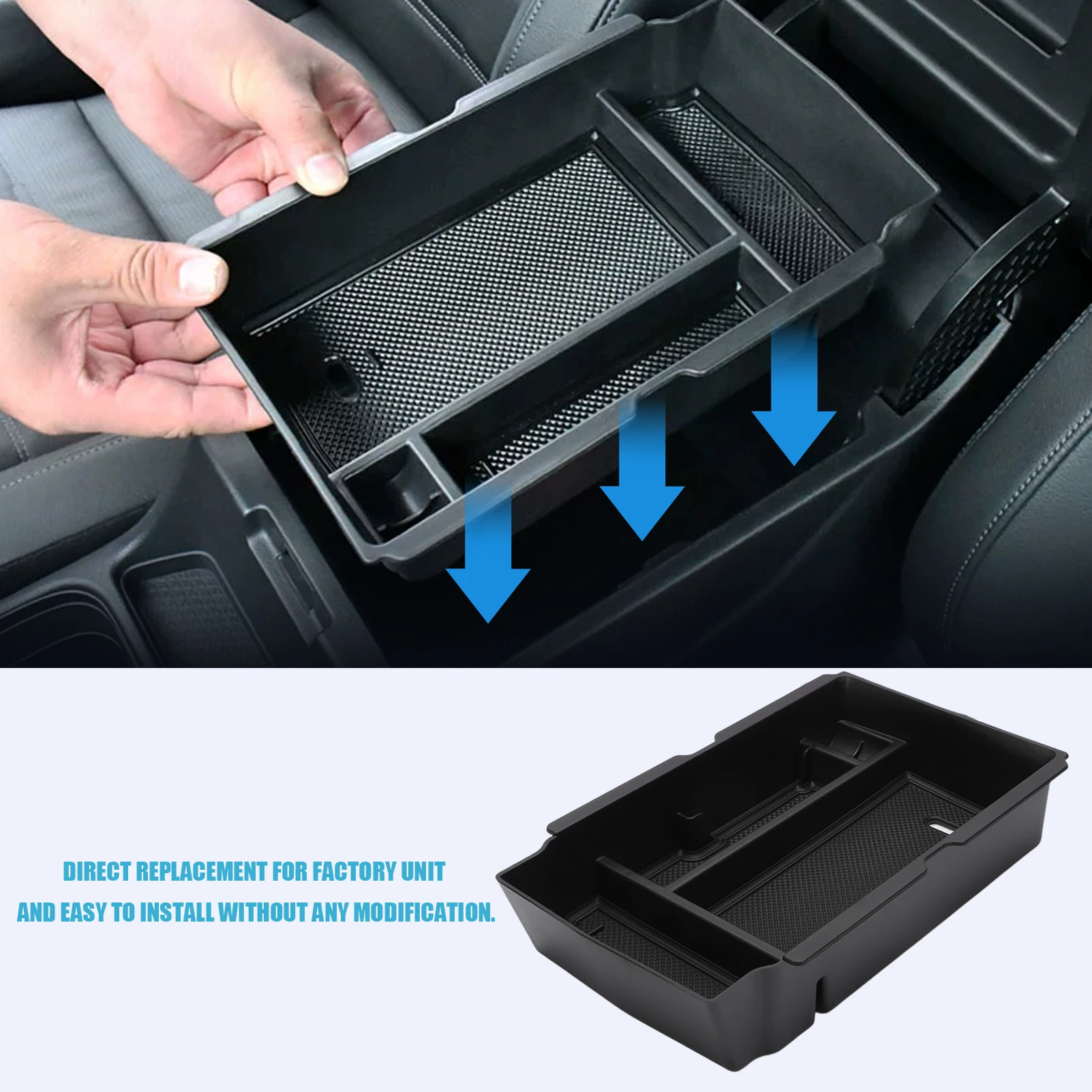 

2 PCS Center Console Storage Tray and Armrest Storage Box for Honda CR-V 2023 2024 Auxiliary Storage Box with ABS Material