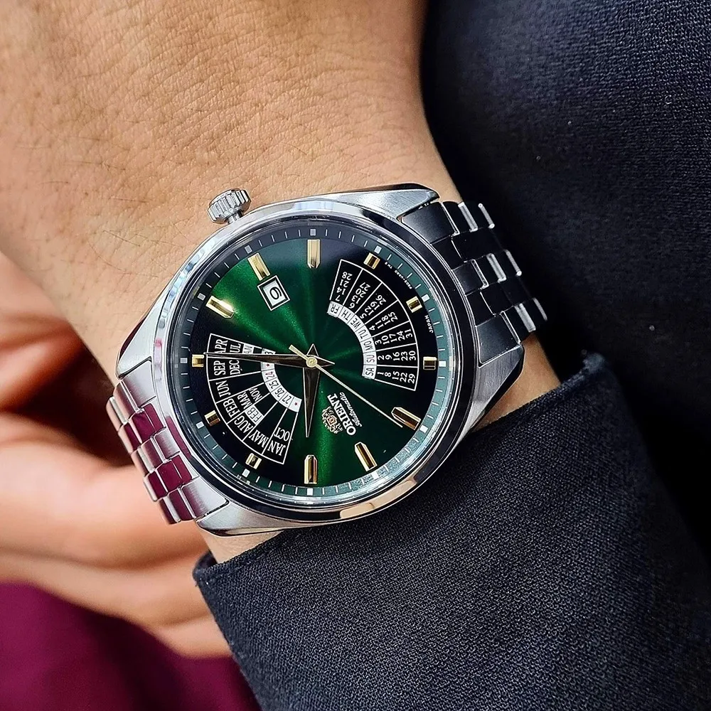 المورق الأصلي ساعة يابانية ساعات آلية أوتوماتيكية ساعة رجالي فاخرة 5Bar مقاوم للماء ساعة الأعمال RA-BA0002E10B