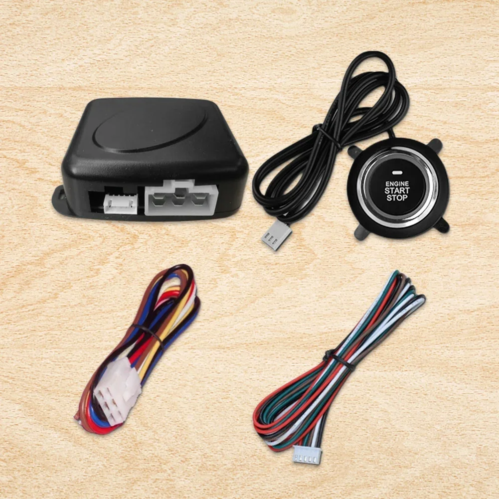 12V Keyless Start System Automatic Push Button Start System Remote Control Smart Engine Start System Car Accessories
