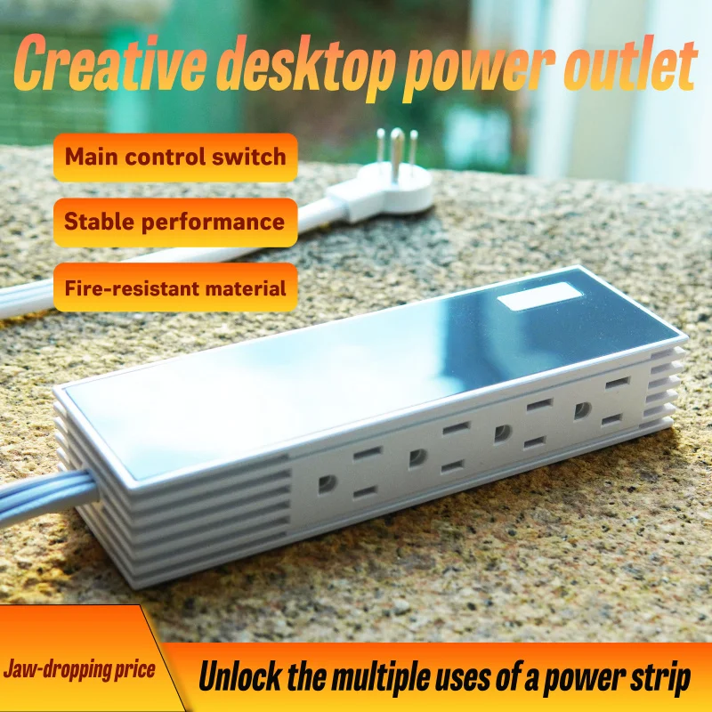 

Американский настольный удлинитель с 6 розетками переменного тока, 5 USB-портами, главным выключателем и защитой от перегрузки по току. Для общежития домашнего офиса.