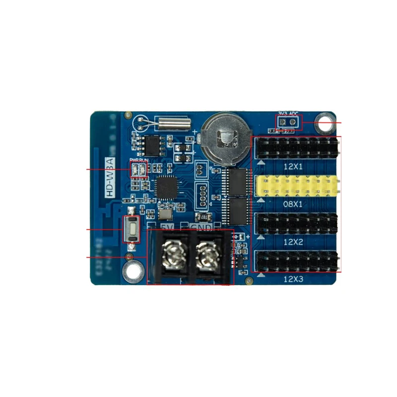 HD-W2 HD-W3A HD-W4A New Wi-Fi Control Card That Supports Mobile App for P10 Single And Dual Color Led Display Screen