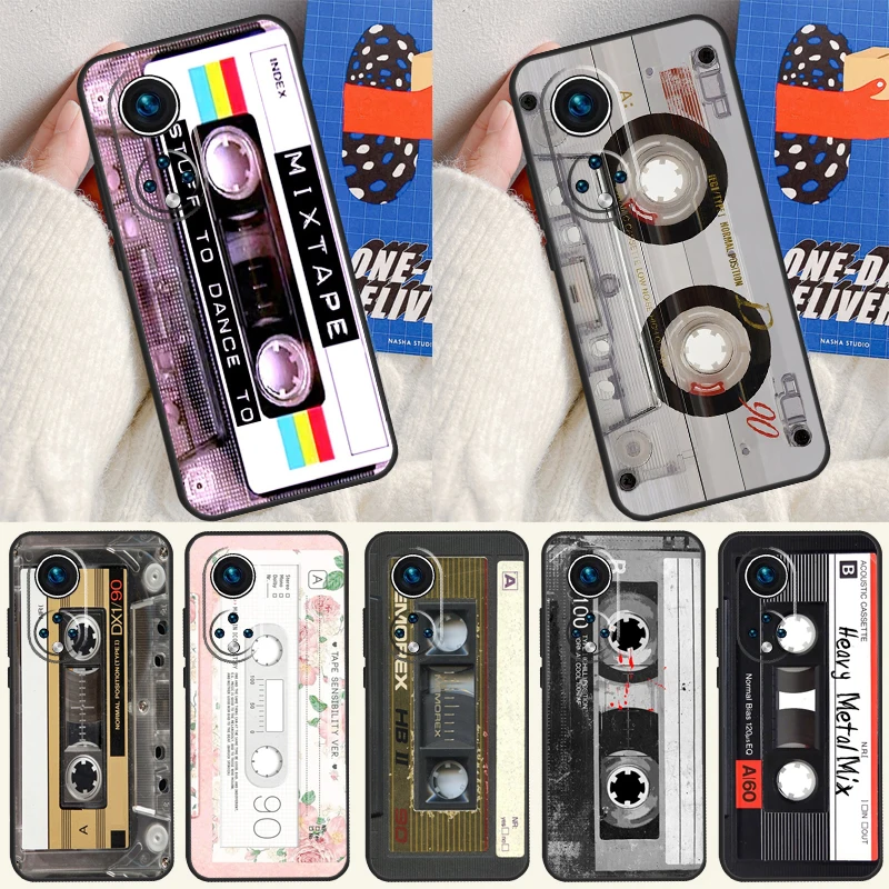 

Чехол с кассетной лентой для Honor Magic 5 6 7 Lite Honor 200 Pro 50 70 90 Lite X9b X9a X8b X8a X8 X9 X9c Cover