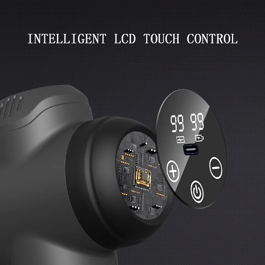 99 Level Massage Gun Fascia Deep Muscle Relax Body Neck Massager Electric Fitness Equipment Noise Reduction Male Female