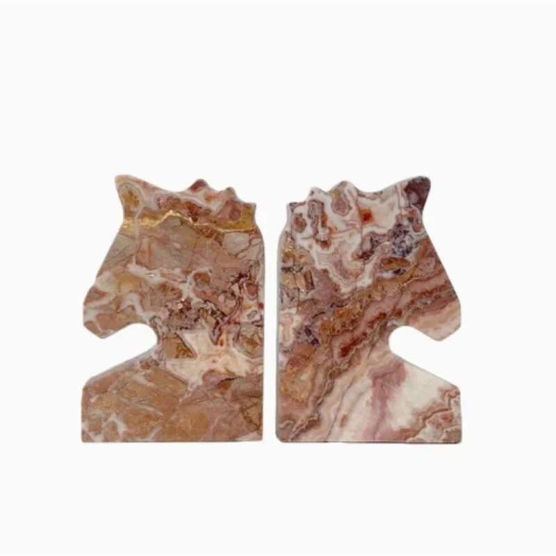 Marble horse book file ornament living room bookcase room desktop home decoration
