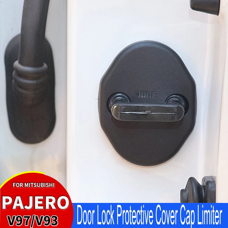 Для Mitsubishi Pajero дверной замок, пряжка, крышка V97V93V73, автомобильный дверной замок, защитная крышка, ограничитель крышки, ABS, автомобильные аксессуары