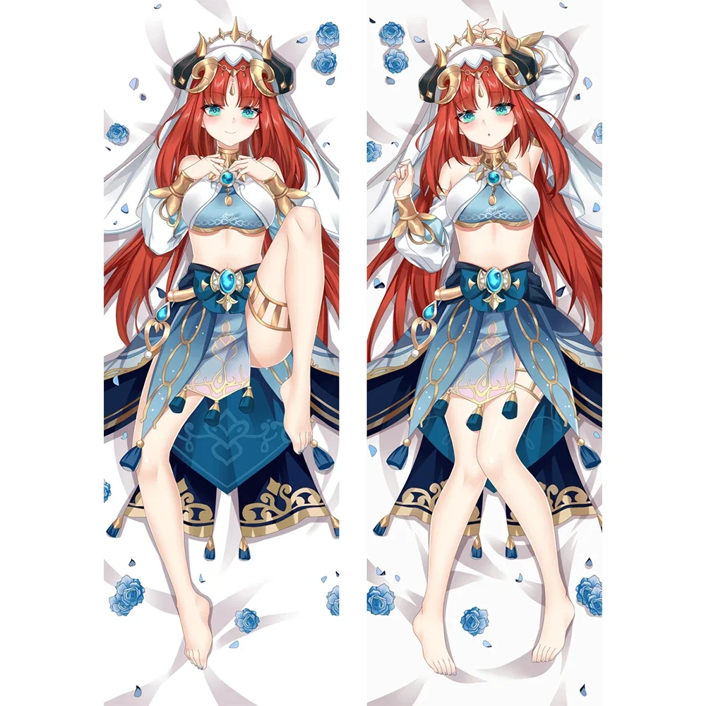 

60*180CM Genshin Impact Nilou Hugging Body Pillow Case Pilow Cover Cute Pillowcase Home Decor and Lovely Character Soft Material