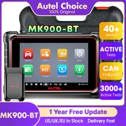 Autel MaxiCOM MK900BT MK900-BT Bidirectional Diagnostic Tool CAN FD/ DOIP Auto Car OBD2 Scanner Upgarde of MK900 MK808BT Pro