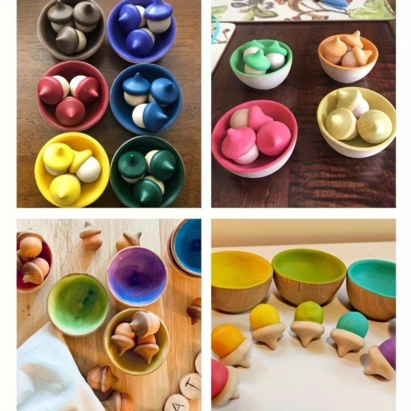 3 قطع/الحزمة من الأطباق الخشبية والجوزن - إكسسوارات صنع الديكور والمجوهرات للحرف اليدوية #5