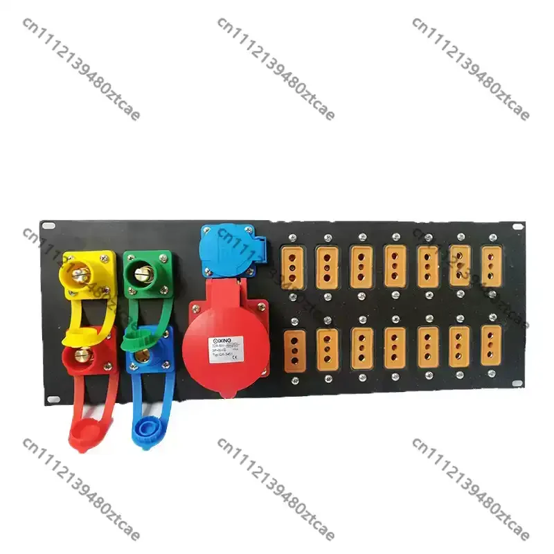 Stage Lighting Audio Power Through Box Cabinet 200A Rhino Aviation Plug 14 Outlets 40A Bakelite Socket Distribution Case