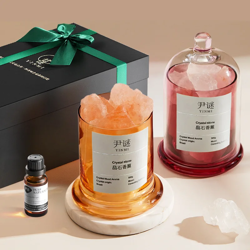 Aromatherapy Essential Oil Diffuser Stone Aromatherapy Essential Oil Household Indoor Fire Free Crystal Stone Set