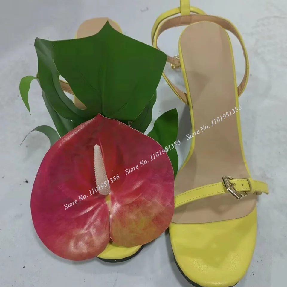 Moraima Snc Leaves Decor Sandals Mixed Color Stilettos High Heel Open Toe Shoes for Women Shoes on Heels Zapatillas Mujer